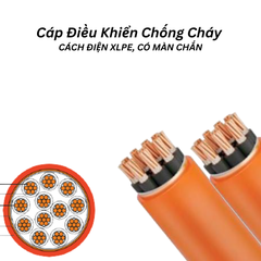 CÁP ĐIỀU KHIỂN, CHỐNG CHÁY, CÁCH ĐIỆN XLPE, CÓ MÀN CHẮN