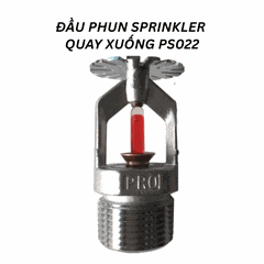 Đầu phun sprinkler quay xuống P022 (¾”/20mm) 68ºC S.R. Chrome Finish. K=11.5