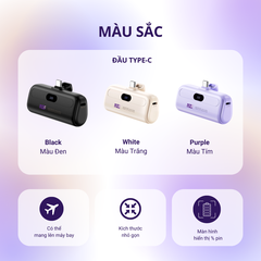 Sạc dự phòng mini không dây MZE Power Plus Go I - BC02, dung lượng 5000mAh
