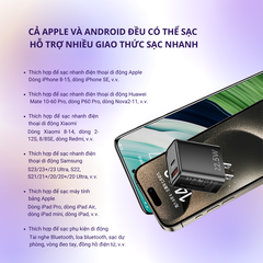 Bộ cáp sạc điện thoại 2 cổng MZE Charge Max I - TypeC To TypeC - PC02