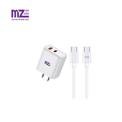 Bộ cáp sạc điện thoại 2 cổng MZE Charge Max I - TypeC To TypeC - PC02
