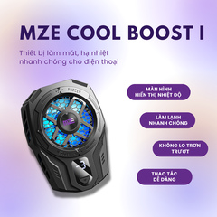 Sò lạnh, quạt tản nhiệt MZE Cool Boost I CF01 hỗ trợ làm mát điện thoại
