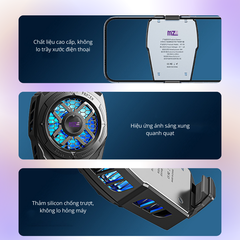 Sò lạnh, quạt tản nhiệt MZE Cool Boost I CF01 hỗ trợ làm mát điện thoại