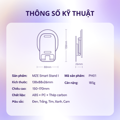 Giá đỡ điện thoại  MZE Smart Stand I - PH01