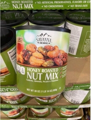 Hạt Hỗn Hợp Tẩm Mật Ong Savanna Gourmet Honey Roasted Nut Mix 850g (Xanh lá)