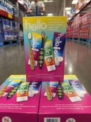 Set Kem Đánh Răng Và Bàn Chải Cho Bé Hello Kids Toothpaste and Toothbrush Variety Pac