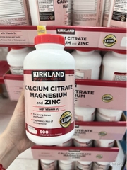 Viên Bổ Sung Calcium Citrate Magnesium And Zinc - Kirkland 500 Viên