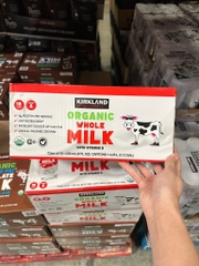 Sữa tươi nguyên kem Kirkland Signature Organic Whole Milk 236ml x18 hộp