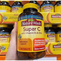 Viên uống hỗ trợ đề kháng Nature Made Super C (200 viên)