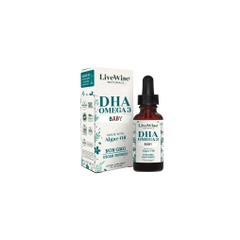 DHA Omega-3 Dạng Giọt LiveWise Baby - DHA thuần chay cho trẻ sơ sinh và trẻ lớn