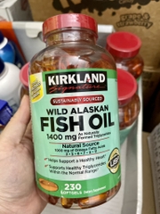 Viên Uống Dầu Cá Kirkland Wild Alaskan Fish Oil 1400mg 230viên
