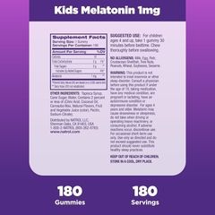 Air-Kẹo dẻo giúp bé ngủ ngon Natrol Kids Melatonin Gummies 90 viên Vị dâu