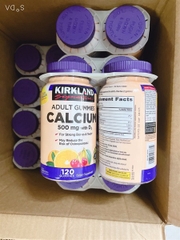 Set 2 Calcium Gummies Adult Kirkland 500mg (120V*2)