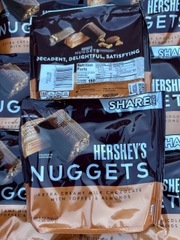 Socola bơ sữa hạnh nhân Hershey’s Nuggets Creamy Milk Chocolate Toffee Almonds 289g