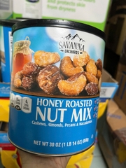 Hạt Hỗn Hợp Tẩm Mật Ong Savanna Gourmet Honey Roasted Nut Mix 850g (Xanh dương)