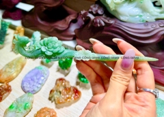 Trâm Ngọc Phỉ Thuý chạm thủ công