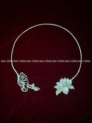 Kiềng Bạc Hoa Sen s99 kiềng cưới