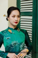 Kiềng cổ bạc cúc đại đoá bạc nguyên chất