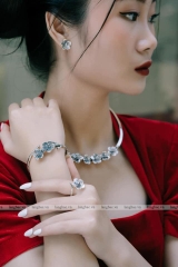 KC31 set Kiềng bạc Hoa Mai s999