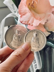 Đồng xu bạc nguyên chất cạo gió LOẠI 3CM