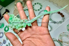Trâm Ngọc Phỉ Thuý chạm thủ công