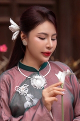 Kiềng cổ hoa mặt trời kc66