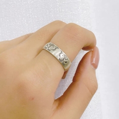 Nhẫn bạc hoạ tiết con Voi N94