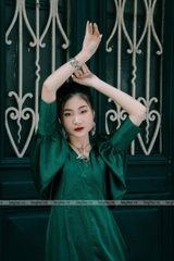 Mặt dây bạc ta lá sen cùng vòng tay V05