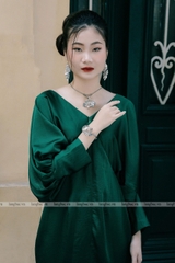 Mặt dây bạc ta lá sen cùng vòng tay V05