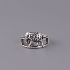 Nhẫn bạc chú voi bản Đôn elephant