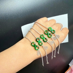 Vòng tay bạc Như ý nguyện mix charm kim tiền may mắn