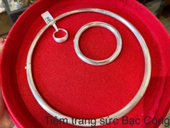 Set kiềng cổ trơn dát mờ đủ size