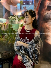 KC52 Kiềng hoa sen 3D Bạc nguyên chất