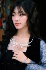 KC51 Kiềng cổ bạc nguyên chất đại phượng hoàng múa lửa thiêng