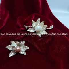 Nhẫn Bạc sen bạch liên đại đoá