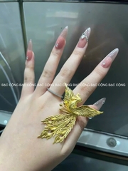 Nhẫn bạc nguyên chất phượng ẩn