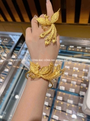 Nhẫn bạc nguyên chất phượng ẩn