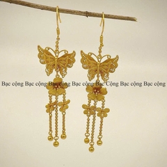 Khuyên tai bạc Hồ điệp