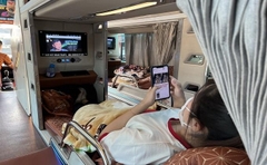 xe giường nằm Cabin Cát Bà đi Sapa