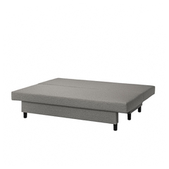 ÄLVDALEN Sleeper sofa, Knisa gray-beige