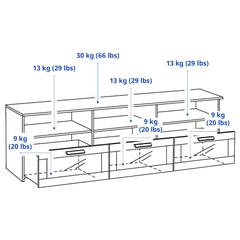 BRIMNES TV unit, black