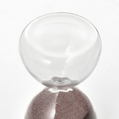 EFTERTÄNKA Decorative hourglass, clear glass/sand
