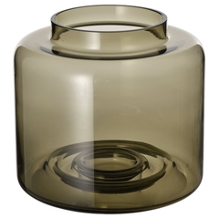 KONSTFULL Vase, green-brown