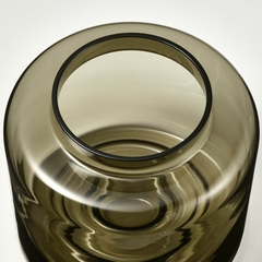 KONSTFULL Vase, green-brown