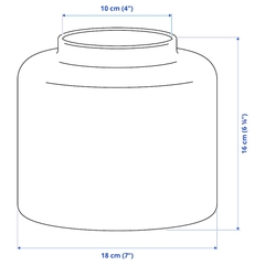 KONSTFULL Vase, green-brown