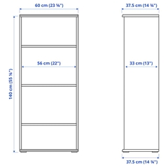 SKRUVBY Bookcase, white