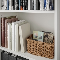 SKRUVBY Bookcase, white