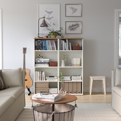 SKRUVBY Bookcase, white
