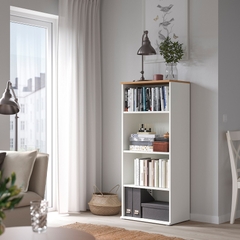 SKRUVBY Bookcase, white