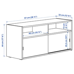 SPIKSMED TV unit, light gray